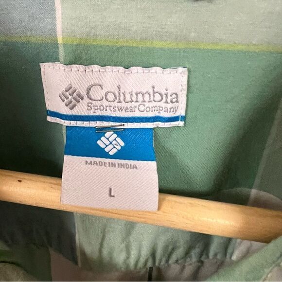 Columbia men’s short sleeve cotton button down  Sz L - Picture 6 of 7